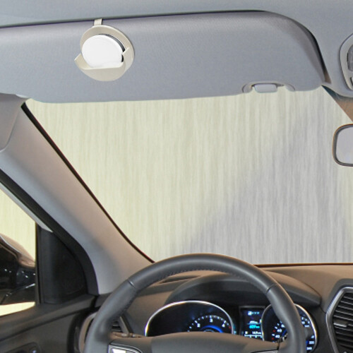 White Car Visor Dip Can Holder 2PCS 1
