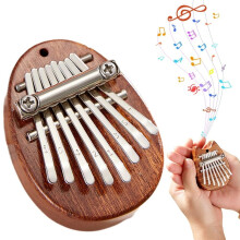 8 Key Exquisite Wooden Mini Kalimba Thumb Piano for Child Adult Beginners Music Lover
