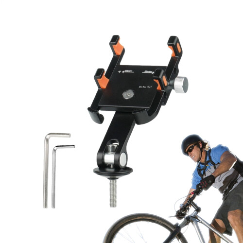 Motorcycle Phone Mount Aluminum Alloy Adjustable Angle 1