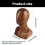 Professional Hat and Wig Display Mannequin Head with Wood 4