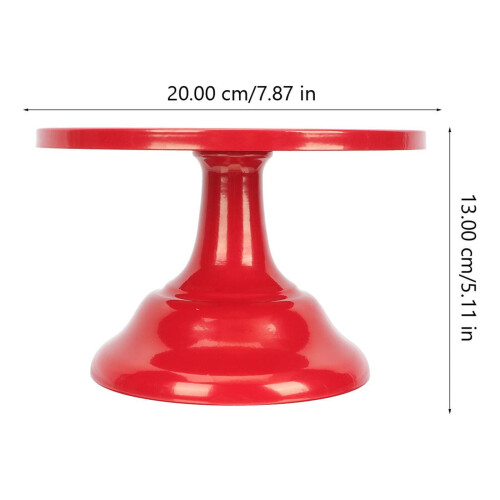 1Pcs Red Iron Vintage Cake Plate for Home Use 1