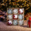 Ensemble de 9 boules de Noël couleur champagne doré 5