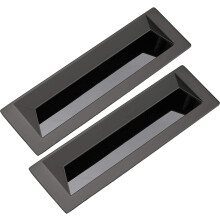 2X Lådhandtag Dörrhandtag Garderobsskåp för Köksskåp Vinhandtag Inbyggt Osynligt Handtag Skoskåpshandtag