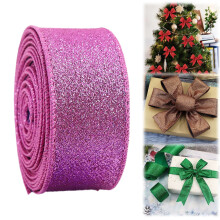 6,3 cm langallinen metallinen glitternauha, 10 jaardia/rulla – lahjapaketointiin ja joulukoristeisiin, sopii yhteen juhla-askartelun kanssa