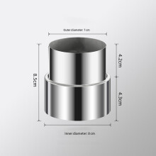 Rozsdamentes csővezeték-redukció, tűzhelycső, 120 mm-ről 50 mm-re átalakító tűzhely füstcsövéhez fűtési és hűtési rendszerekhez,