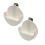 White Car Visor Dip Can Holder 2PCS 1