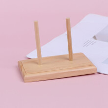 1PC Sewing Thread Racks Beige Wooden Tool Holder for Experienced Users School Use