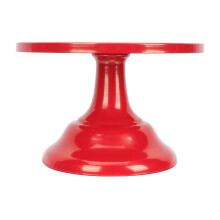 1Pcs Red Iron Vintage Cake Plate for Home Use