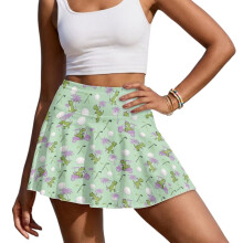 Dinosaur Golf Tennis Skirt for Workout Pickleball Running Stylish Golf Athletic Activewear Skorts Size L Women's Mini Tennis Skirt for Workout Sports