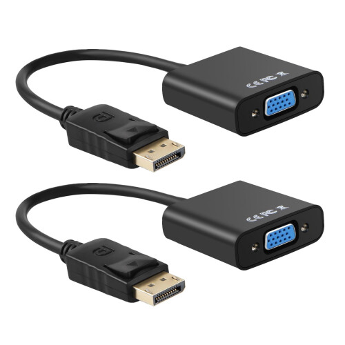 Προσαρμογέας DisplayPort σε VGA - Μετατροπέας 1920x1200HD για προβολέα/οθόνη με επιχρυσωμένες