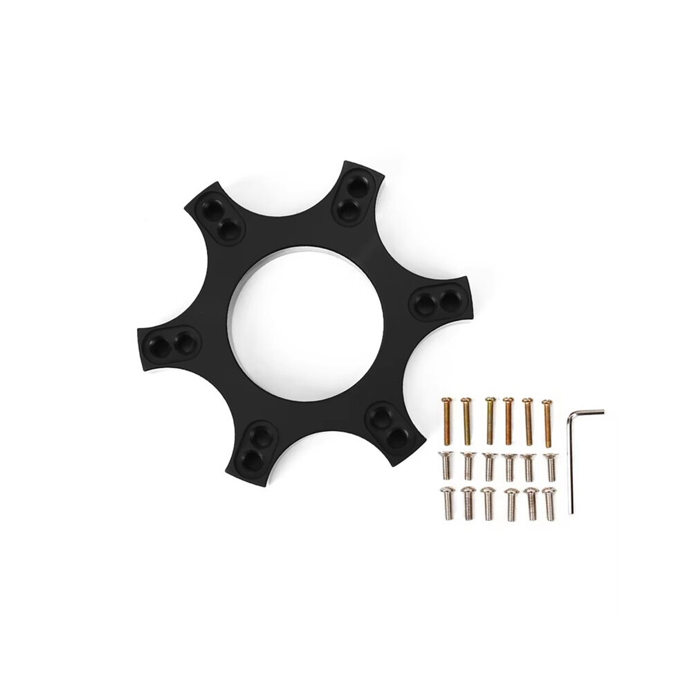 New 70Mm Aluminum Wheel Spacers Adapter Plate Ring Upgrade 13/14" Steering Wheel Adapter Base For T300rs 4714147813251