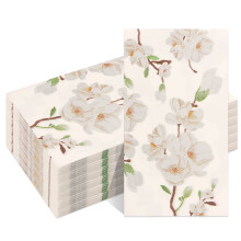 Blomsterpapirservietter 40x33cm, 120 stk.