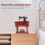 Musical Boxes for Adults Vintage Design Sewing Machine Model Dark Red 1Set 3