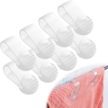 Triani 8Pcs Hand Towel Clips for Kitchen – Clear, Compatible with Paper Towels, No More Towels on Floor