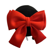Bow Snow Ski Helmet Cover Helmets Accessories for Ski, Snowboard, Skateboard Black and Red