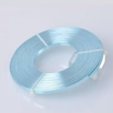 10m/roll 5x1mm Flat Aluminum Soft Metal Wire Jewelry Making Craft Cord-Light Lake Blue