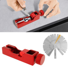 Spark Plug Gap Tool with Feeler Gauge Aluminum Alloy Universal Spark Plug Gapper Adjustment Tool for 10/12/14/16 mm