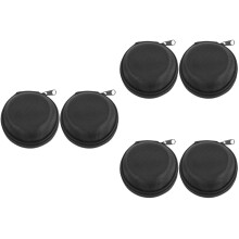 Watch Box Round Portable Case Oxford Cloth Eva Organizer Jewelry Bag Travel Man 6 Pcs