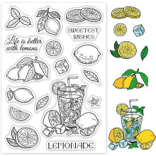 Przezroczysty silikonowy stempel Sweet Lemon Clear Stamps do tworzenia kartek, dekoracji i scrapbookingu DIY