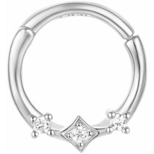 20g CZ Nose Ring Hoop Hinged Clicker Segment Ring Cartilage Earring Conch Piercing Body Piercing Nose Hoop Lip Ring Septum Jewelry