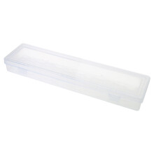 COMEET Workshop Organizer,14 Inch Large Capacity Tool Box Transparent Rectangular Long Case Parts Organizers for Efficient Storage and Easy Access