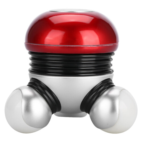 Masseur cervical mini rouge multifonctions 3 piles AAA 9,5  10 cm