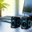 2Pcs Mini Speakers Desktop Laptop Speakers Home Computer Loudspeaker Box 2