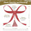 Valentine's Day Bow Tree Topper Red Glitter Adjustable 3