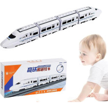 Smart Chain-Linked Train Toy, Rechargeable with Lights & Sounds, Fun Learning Game for Boys & Girls