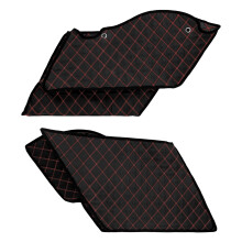 Red Extended Bags Inserts Stretched Saddlebag Liner Fit For Harley FLH 2014-23