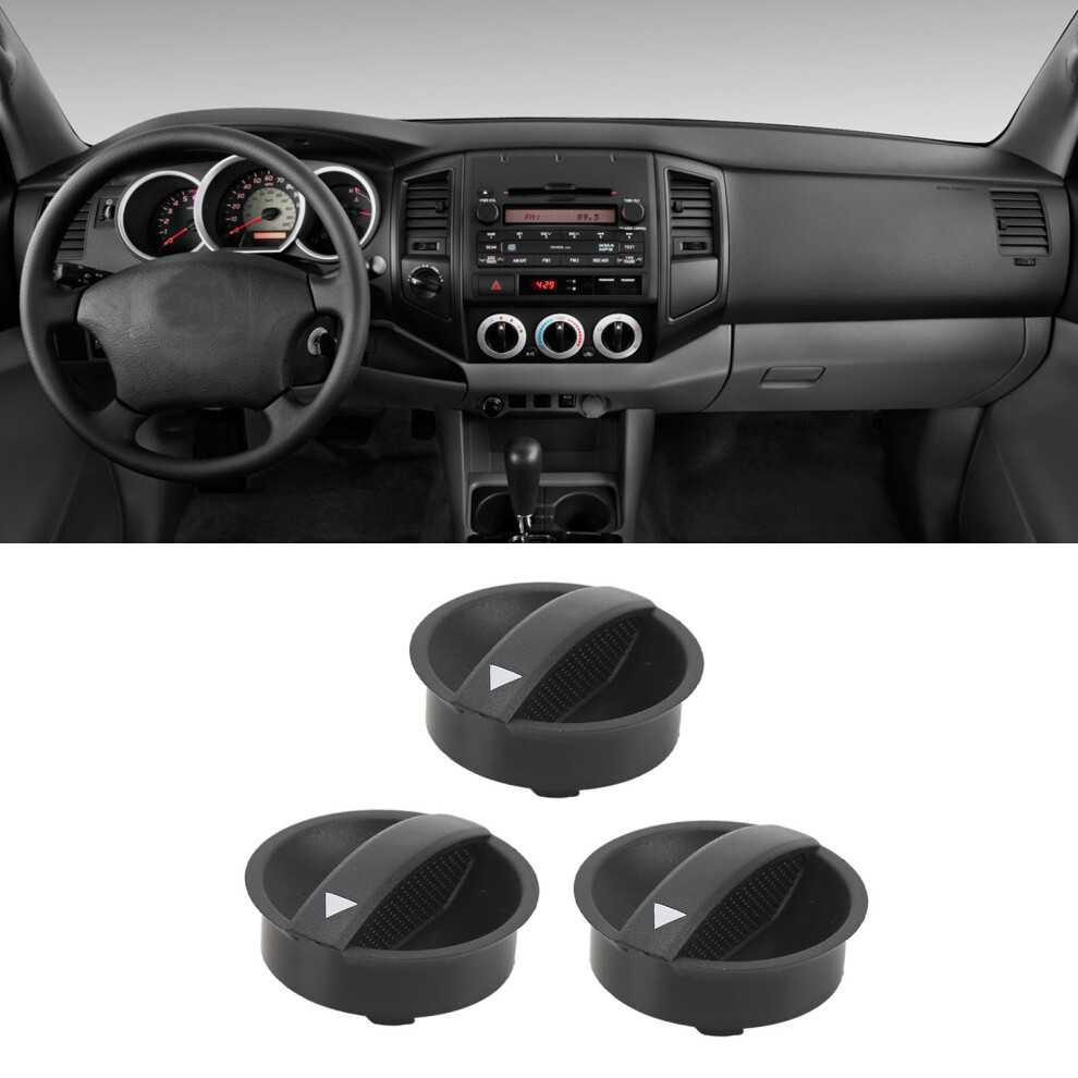 3Pcs Car Climate Control Knob For Tacoma 2005-2011, Indicator Orange 8411387652744