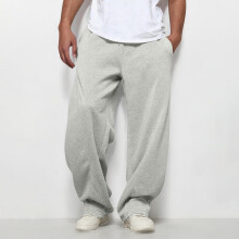 SYMOID Men's Baggy Joggers Size XL - 100% Polyester Quick-Drying Wrinkle-Resistant, Relaxed Fit Athleisure for Casual/Loungewear, Gray