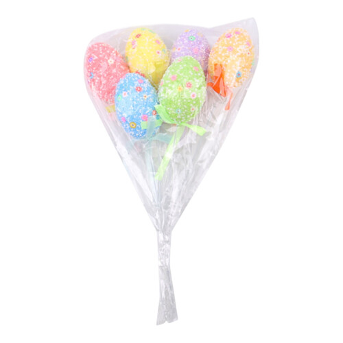 Easter Egg Stems and Glitter Eggs for Spring Bouquets