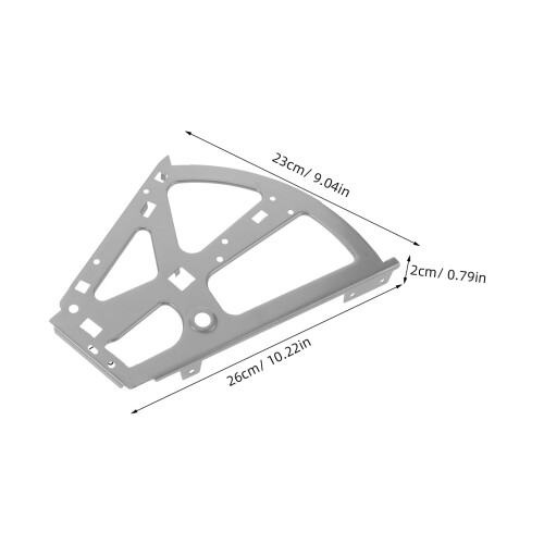 Rectangular Shoe Rack Hinges Grey Iron 1 Pair 1