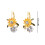 Sunflower Stud Earrings Hypoallergenic Gold 1 Pair 3