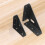 corner brace 4pcs Heavy Duty Black Corner Brackets - Triangular Iron Joint Angle Braces,3.62"X2.6"X0.79" 7