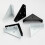corner brace 4pcs Heavy Duty Black Corner Brackets - Triangular Iron Joint Angle Braces,3.62"X2.6"X0.79" 8
