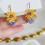 Sunflower Stud Earrings Hypoallergenic Gold 1 Pair 6