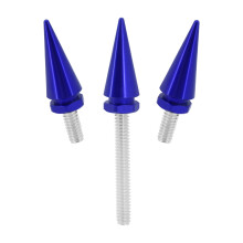3 Blue Fairing Windshield Spike Windscreen Scews Fit For Harley Electra FLHT 14+