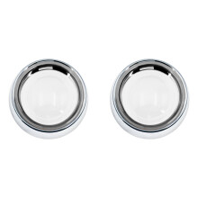 2x Bullet LED Turn Signal Light Clear Lens Cover Deep Dish Bezel Fit For Harley