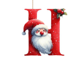 26-Letter Wooden Christmas Ornaments, Red Alphabet Tree Decor, Personalized Family & Friend Gifts – Compatible with Standard Hooks