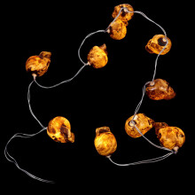 1 Set Human Skull Light Decorations Plastic 11.8X7.9X3.9In 1.5M Warm White Assorted Color