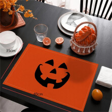 Halloween Placemats – Witch-Themed Heat-Insulating Reusable Table Mats for Home & Party Decor, Compatible with Standard Tables