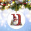 Kerst sneeuwpop hanger acryl26-letter 4