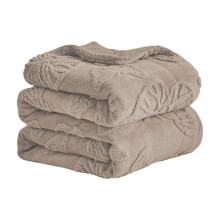 Dimensional Jacquard Butterfly Velvet Blanket, Soft Double-Sided Throw, Lightweight Travel & Nap Blanket, Easy-Care Polyester
