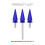 3 Blue Fairing Windshield Spike Windscreen Scews Fit For Harley Electra FLHT 14+ 4