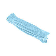 100 Pcs Black & Pastel Candy Color Pipe Cleaners (Chenille Stems) for DIY Arts, Crafts & Decor – Compatible with Standard Craft Projects