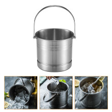 OUNONA Wine Bottle Chiller Bucket An Ice Stainless Steel Portable Burnishing Craft