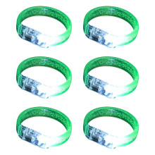 Tizuqe 6pcs LED Light Up Bracelets for Kids Birthday Party Festival Bangles Accessories
