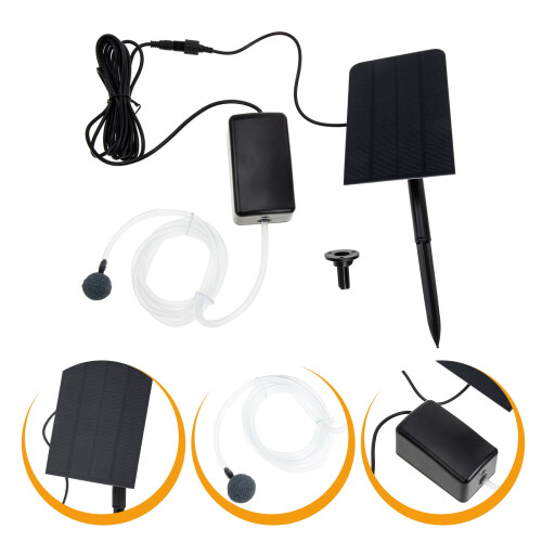 1 Set Solar Oxygen Pump Outdoor Fish Oxygen Pump Fish Pond Oxygen-beating Machine 2